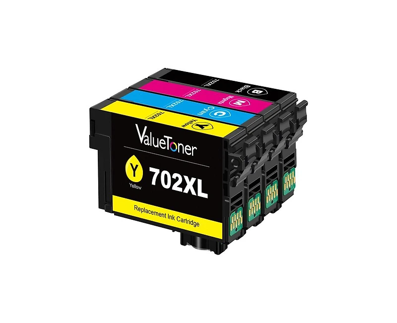Valuetoner Remanufactured Ink Cartridges Replacement for Epson 702XL for Workforce Pro Wf-3733 Wf-3720 Wf-3730 Printer (4 Pack)