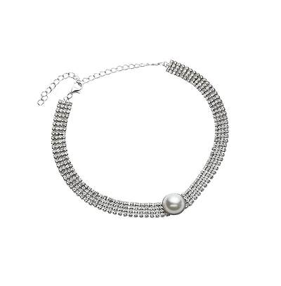 Sohi Women's Bling Choker Necklace