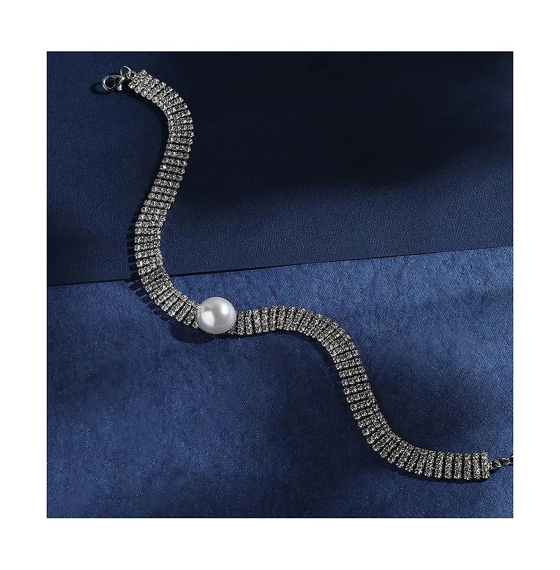 Sohi Women's Bling Choker Necklace