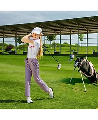 Vebreda Junior Complete Golf Club Set with Stand Bag Rain Hood-Pink