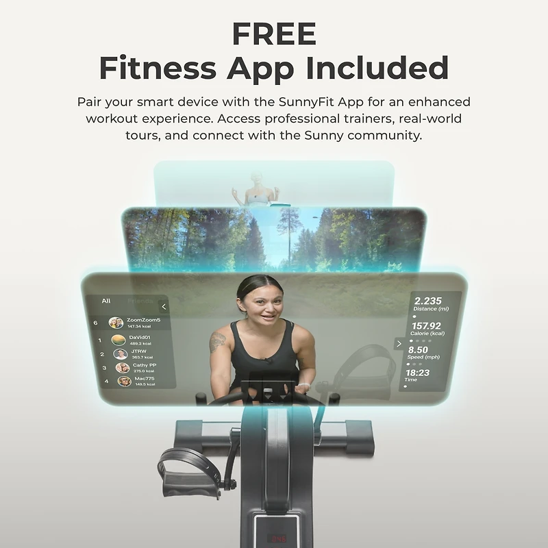 Sunny Health & Fitness 2-in-1 Smart Pedal Exerciser, Motorized Under Desk Exercise Peddler, Mini Bike with Exclusive SunnyFit App Bluetooth Connectivi