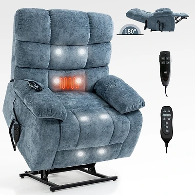Mondawe Lift Recliner Chair Heat Massage Dual Motor Infinite
