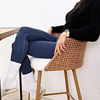 Scandia-style Set of 4 Armless Counter Height Stool with Metal Base-Maison Boucle