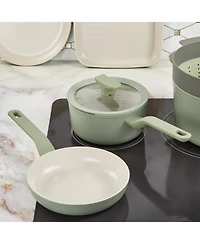 BergHOFF Leo Balance 11pc Nonstick Aluminum Cookware Set, Glass Lids