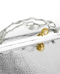 Michael Aram Pomegranate Silver and Gold Serving Tray