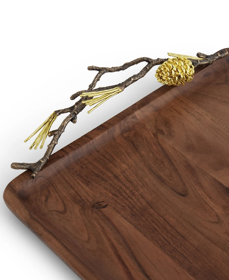 Michael Aram Pinecone Medium Wood Tray