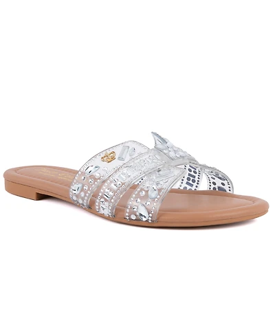 Juicy Couture Women's Zimie Slip-On Flat Sandals