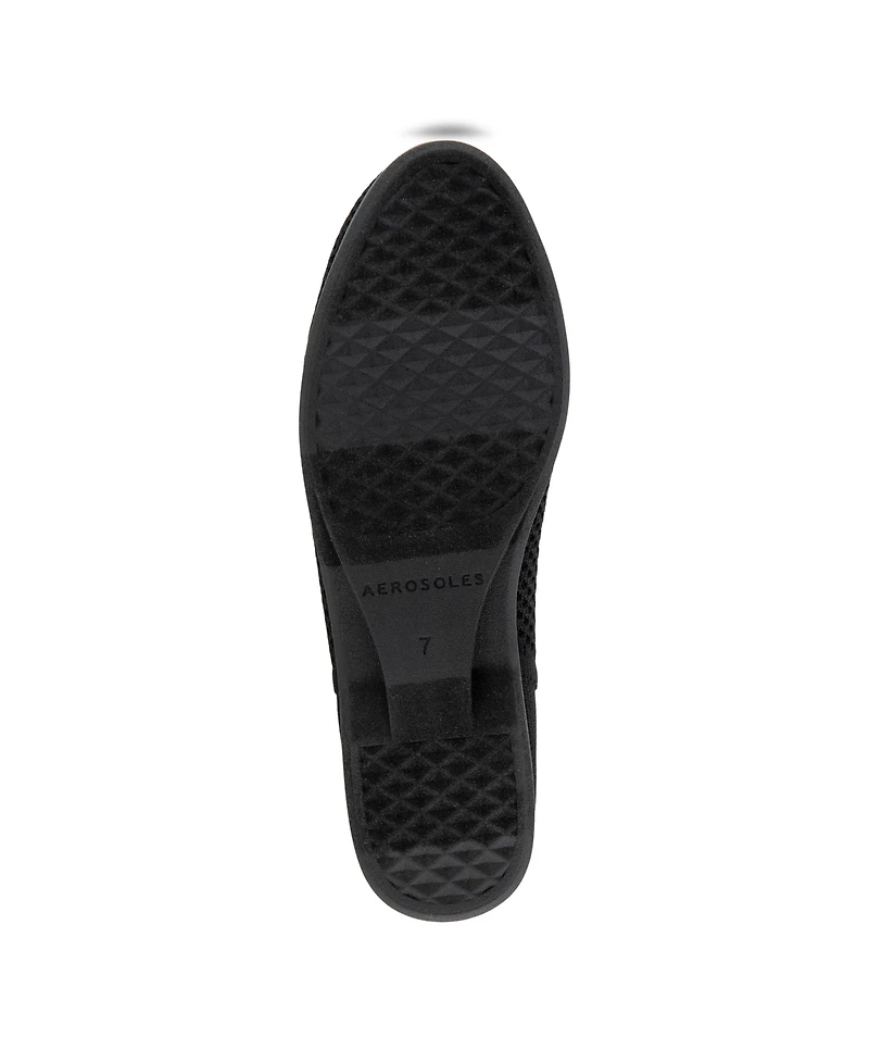 Aerosoles Women's Nanti Knit Smoking Slipper Flats