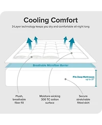 Bare Home Cotton Top Mattress Pad, King