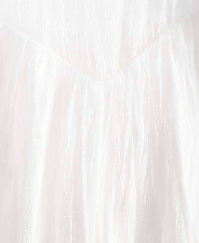 On 34th Women's Sheer Ruffle Sleeve Top, Created for Macy's