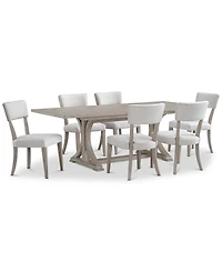 Sadie -Pc. Rectangular Dining Set (Table & Upholstered Side Chairs
