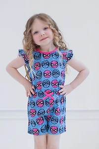 Avengers Girls Spider-Man French Terry Romper to