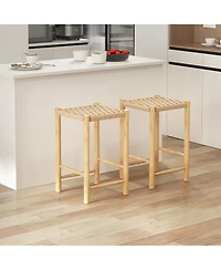 Sugift 26 Inch Dining Bar Stool Set of 2