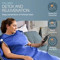 LifePro Sauna Blanket for Detoxification - Portable Far Infrared Sauna for Home Detox Calm Your Body and Mind (Regular Pink)