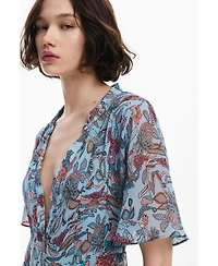 Desigual Women's Floral print midi dress
