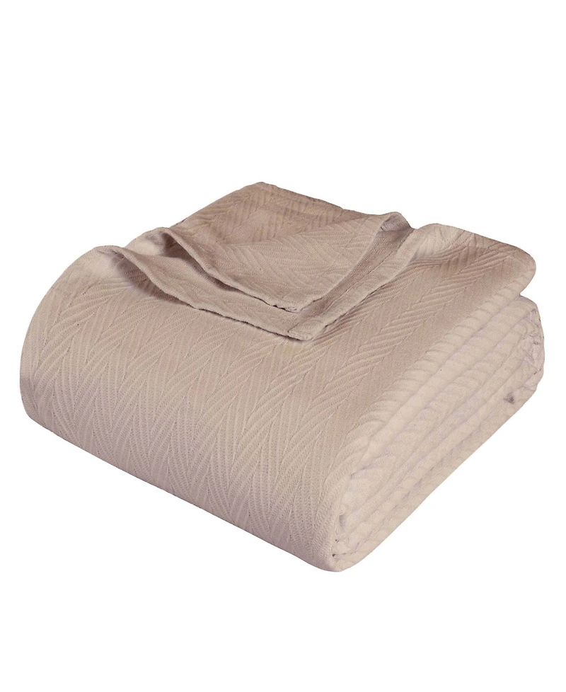 Superior Chevron All Season Cotton Blanket, Full/Queen