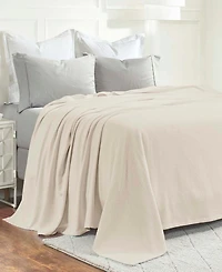 Superior Nobel Cotton Jacquard Dobby Weave Textured Chevron Lightweight Woven Blanket