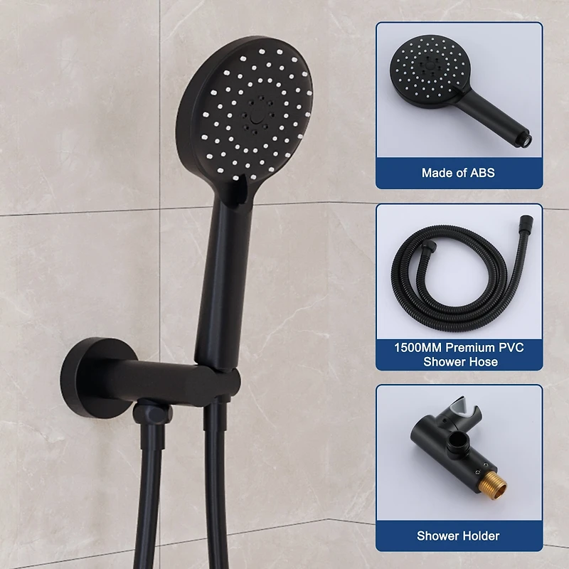 Mondawe Shower System Ceiling Mounted Shower Faucet Mixer Set with Luxury High Pressure