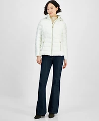 Michael Michael Kors Women's Hooded Zip Packable Puffer Coat