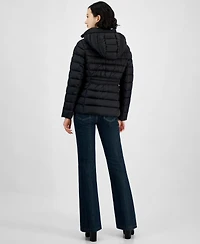 Michael Kors Women's Hooded Zip Packable Puffer Coat