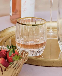 Vietri Natalia Double Old Fashioned Glass