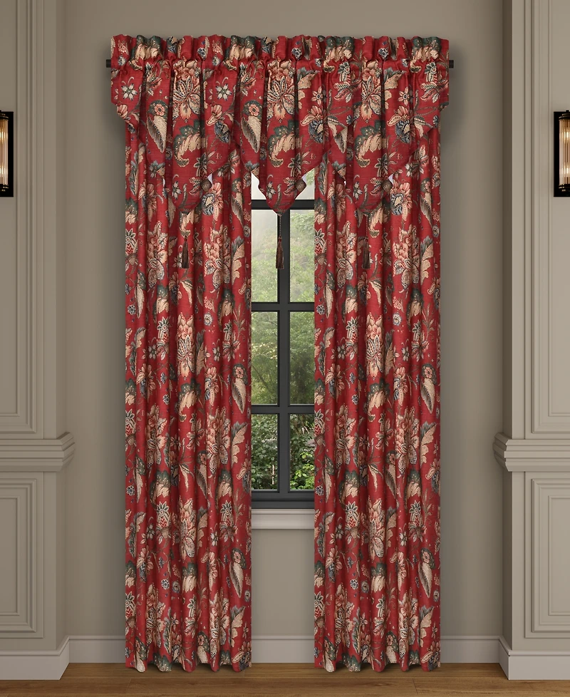 J Queen New York Enchanted Garden Window Ascot Valance, 40" x 21"