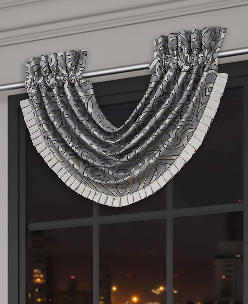 J Queen New York Bolero Window Waterfall Valance, 33" x 43"