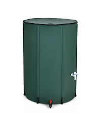 100 Gallon Portable Rain Barrel Water Collector Tank with Spigot Filter