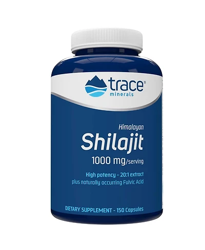 Trace Minerals Shilajit 1000mg - Mineral Supplement Support for Brain Health & Immune Function