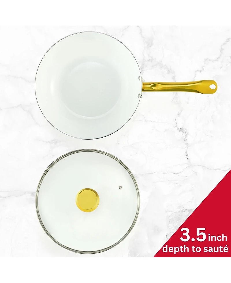 Holstein Housewares 12-inch Ceramic Nonstick Wok