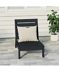 WestinTrends Outdoor Hdpe Deep Seating Modular Armless Patio Chair