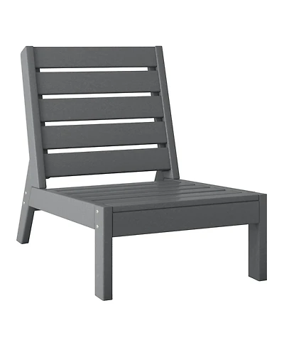 WestinTrends Outdoor Hdpe Deep Seating Modular Armless Patio Chair