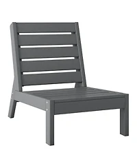 WestinTrends Outdoor Hdpe Deep Seating Modular Armless Patio Chair