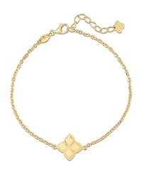 Devata Clover Chain Bracelet in 14K Gold, 6.5 in adj to 7.5 in, approx. 2.4 grams