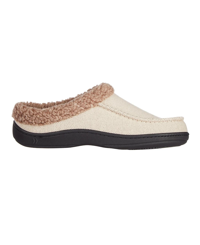 Isotoner Men's Lewis Clog Slippers with Memory Foam