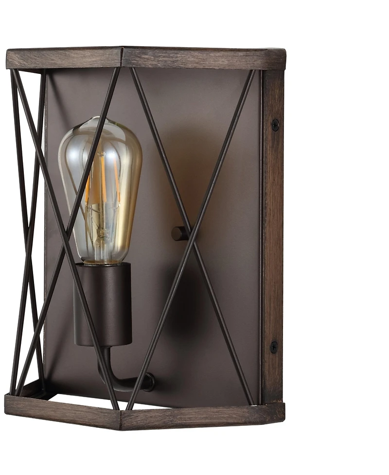 Jonathan Y Liam Rustic Farmhouse Iron Led Sconce