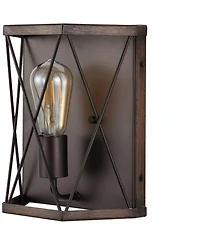 Jonathan Y Liam Rustic Farmhouse Iron Led Sconce
