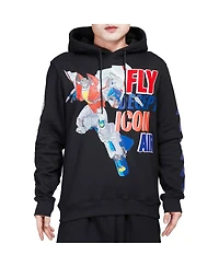 Freeze Max Men's and Women's Black Transformers Decepticon Air Pullover Hoodie