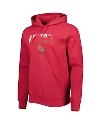 New Era Men's Cardinal Arizona Cardinals Ink Dye Pullover Hoodie