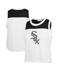 '47 Brand Women's White Chicago Sox Premier Zoey Waist Length Tank Top