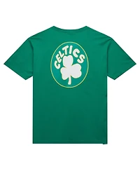 Mitchell & Ness Men's Kelly Green Boston Celtics Hardwood Classics Team Og 2.0 Premium Vintage Logo T-Shirt