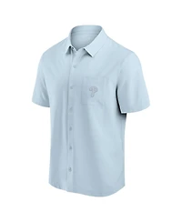 Fanatics Men's Light Blue Philadelphia Phillies Front Office Button-Up Shirt
