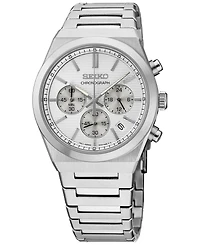 Seiko Men's Chronograph Essentials Stainless Steel Bracelet Watch 40mm