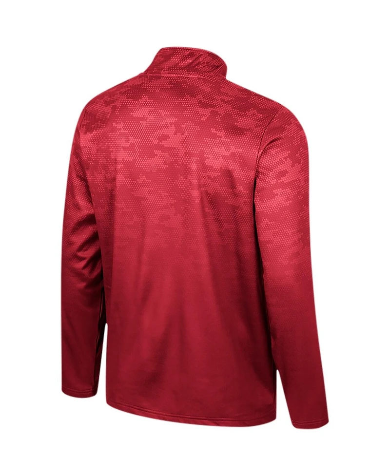 Colosseum Men's Crimson Alabama Tide The Machine Half-Zip Jacket