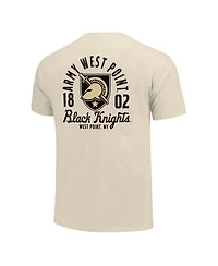 Image One Men's Cream Army Black Knights Comfort Colors Mascot Overlay T-Shirt