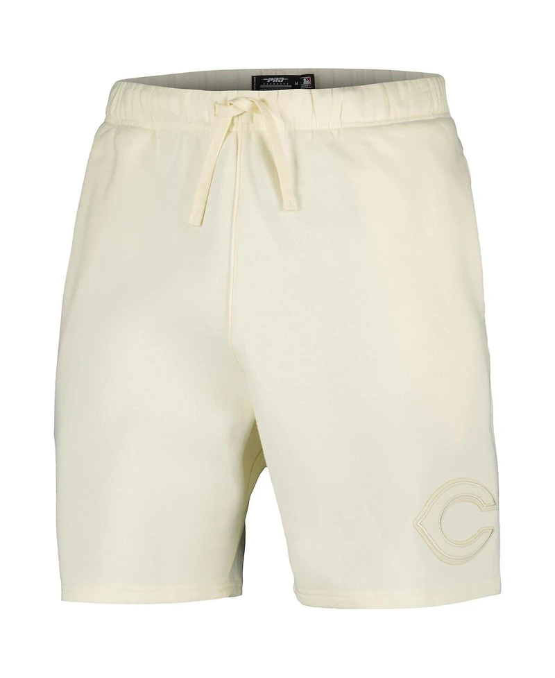 Pro Standard Men's Cream Cincinnati Reds Neutral Fleece Shorts