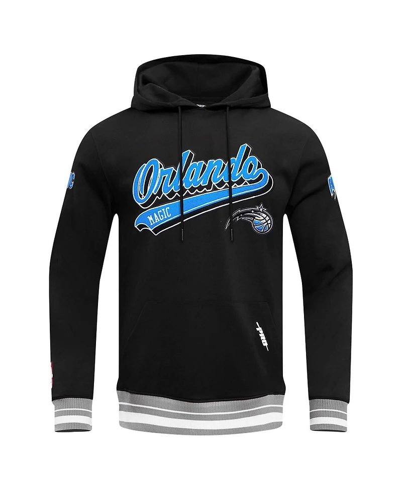 Pro Standard Men's Black Orlando Magic Script Tail Pullover Hoodie