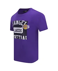 Pro Standard Men's Purple Los Angeles Lakers Made To Play Drop Shoulder T-Shirt