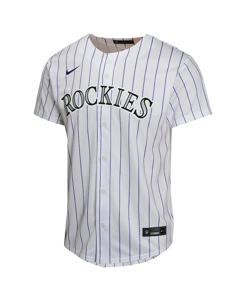 Nike Big Boys and Girls Kris Bryant White Colorado Rockies Home Game Player Jersey