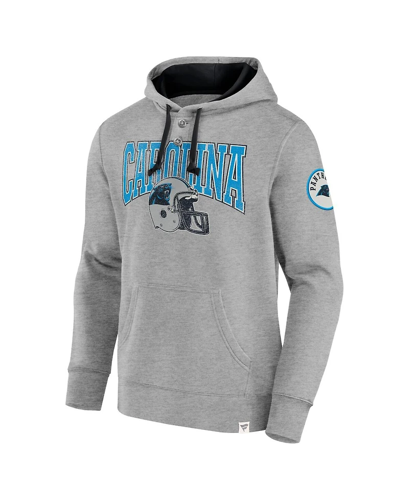 Fanatics Men's Gray Carolina Panthers Label Maker Pullover Hoodie